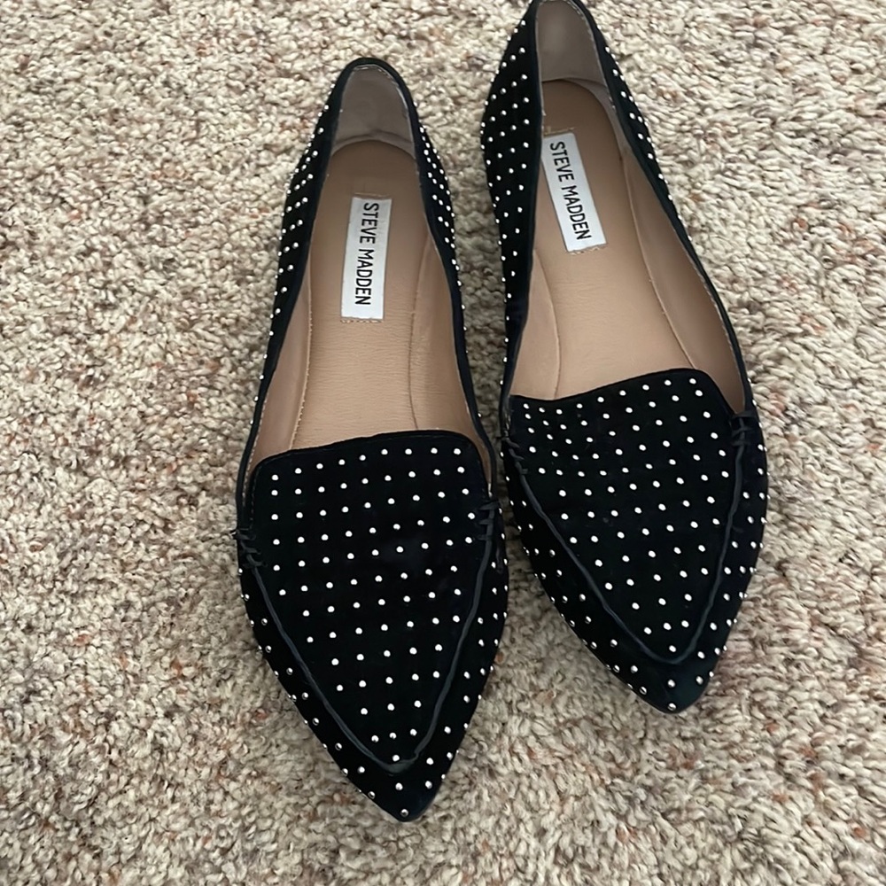 Steve Madden studded loafer flats